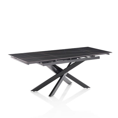 ORLANDO extendable table black ceramic