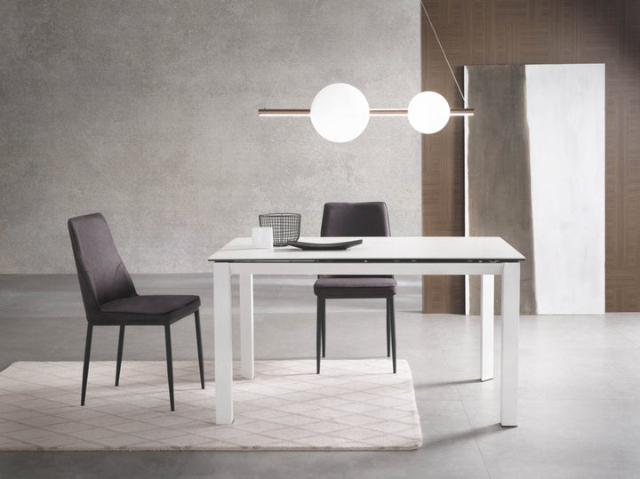 Tavolo allungabile MYERS ceramica bianco