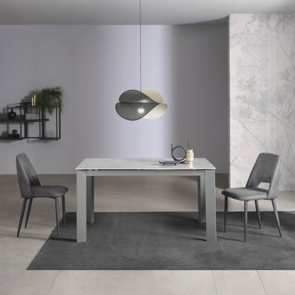 Tavolo allungabile AMBURGO | Ceramica grigio