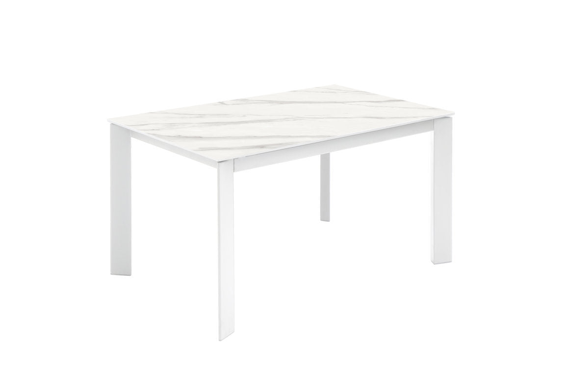 Tavolo allungabile AMBURGO ceramica bianco