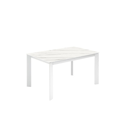 AMBURGO extendable table white ceramic