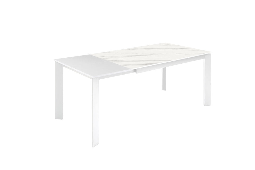Tavolo allungabile AMBURGO ceramica bianco