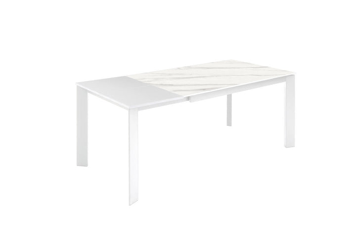 Tavolo allungabile AMBURGO ceramica bianco