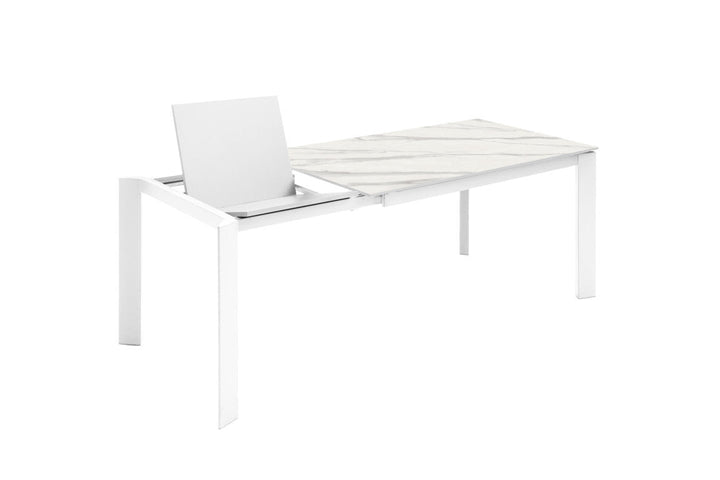 Tavolo allungabile AMBURGO ceramica bianco