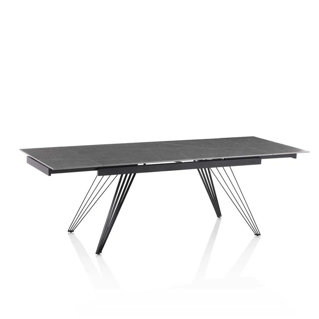 Extendable table ADAMS ceramic grey