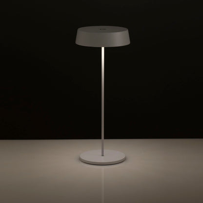 Weiße wiederaufladbare BISTROT-Tischlampe
