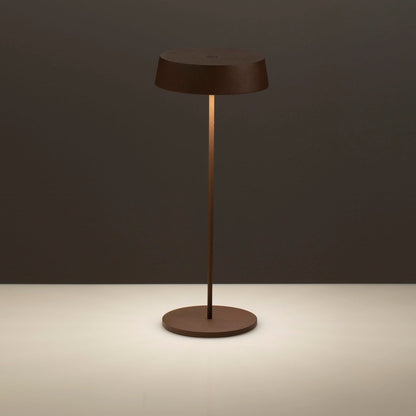Wiederaufladbare BISTROT Corten-Tischlampe