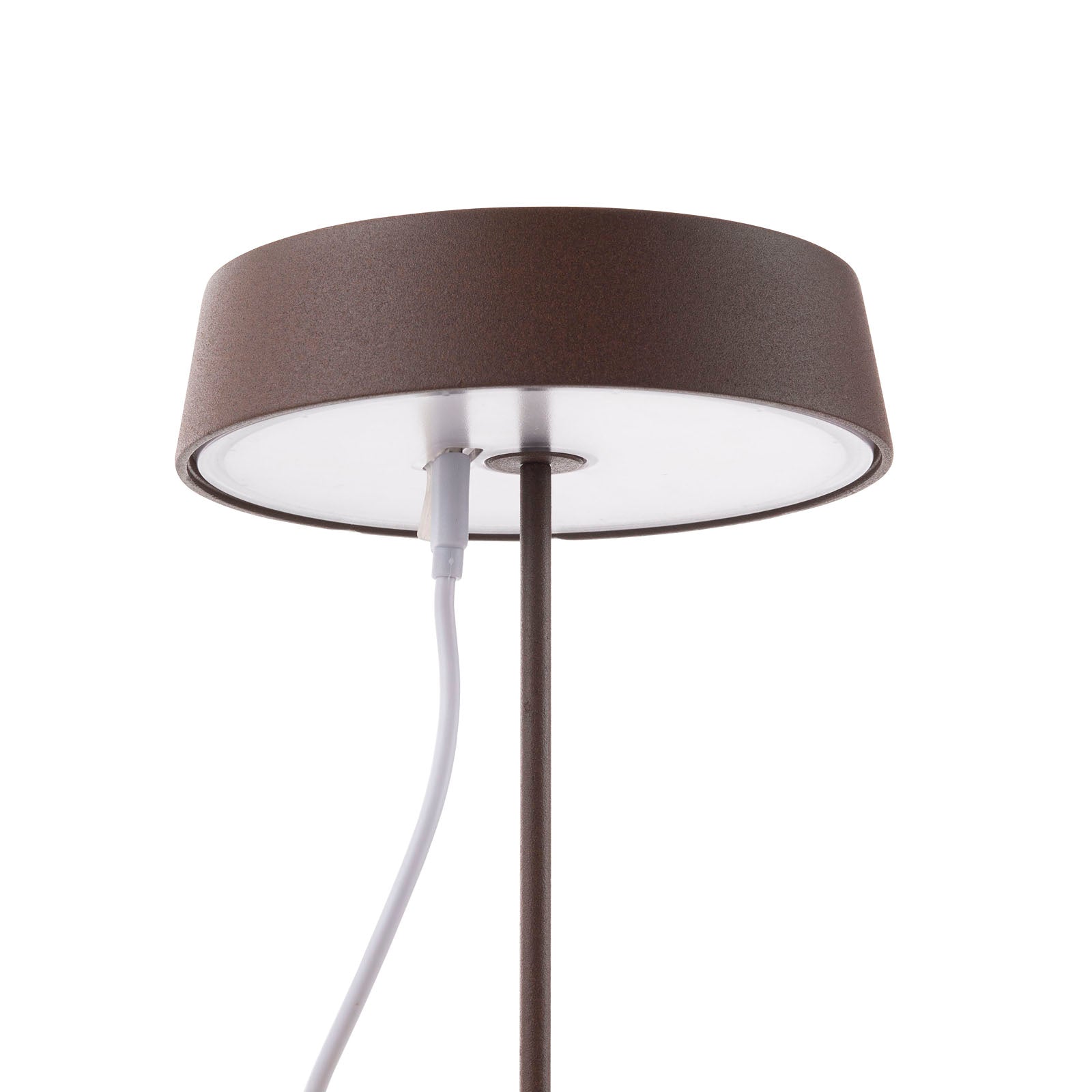 Wiederaufladbare BISTROT Corten-Tischlampe