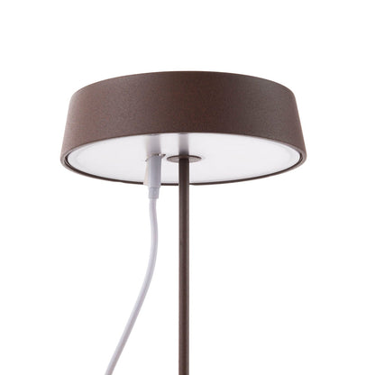 Wiederaufladbare BISTROT Corten-Tischlampe
