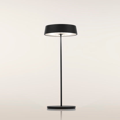 Wiederaufladbare schwarze Tischlampe BISTROT