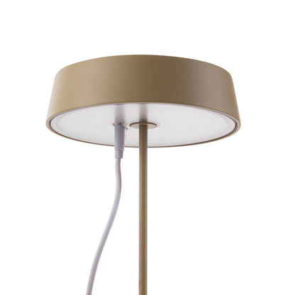 Goldfarbene wiederaufladbare Tischlampe BISTROT