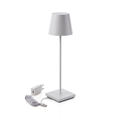 KIMA weiße wiederaufladbare Tischlampe
