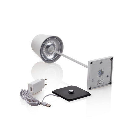 KIMA weiße wiederaufladbare Tischlampe