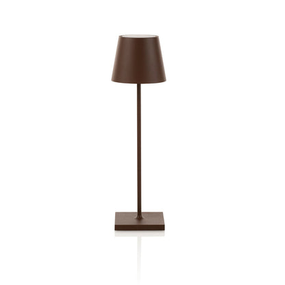 KIMA Corten-Tischlampe, wiederaufladbar