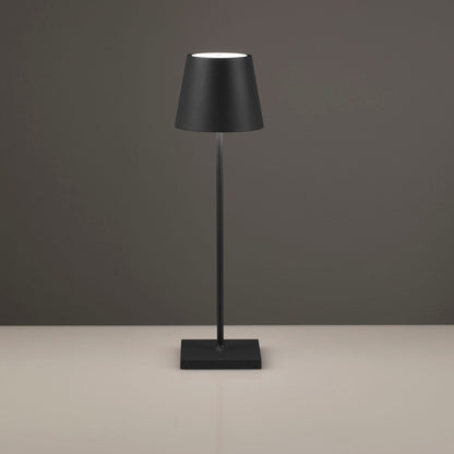 KIMA schwarze wiederaufladbare Tischlampe