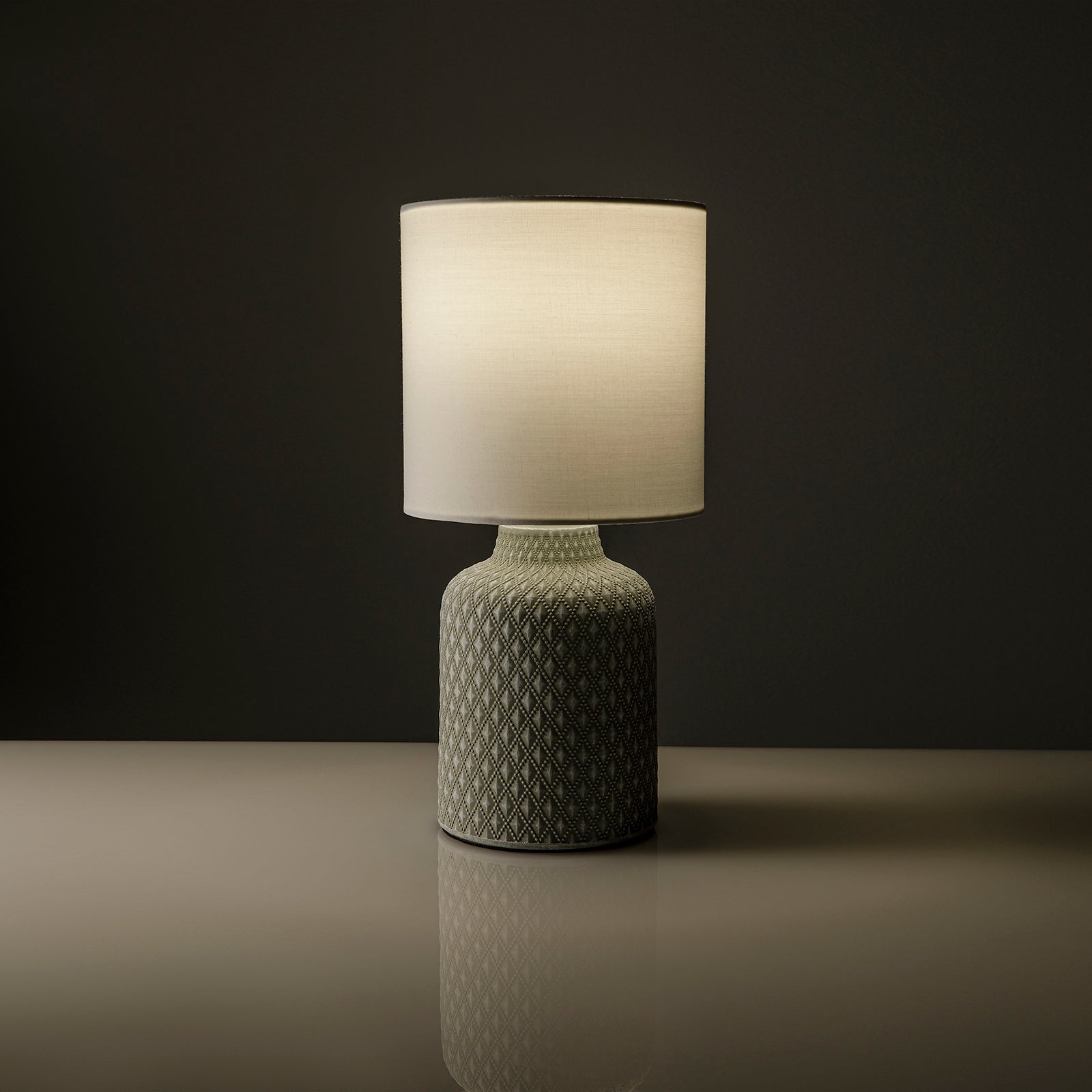 GINEVRA Tischlampe grau