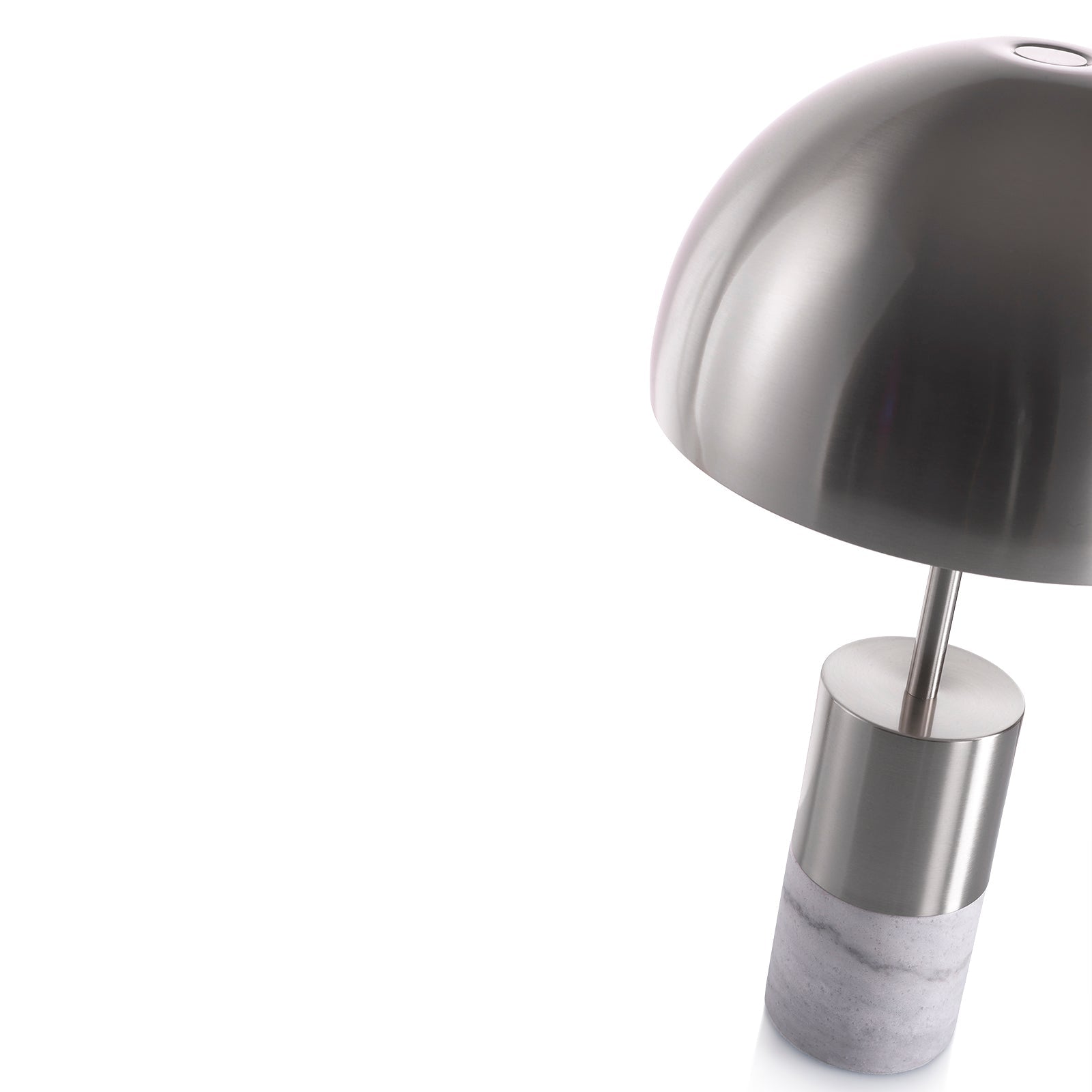Silberne Tischlampe NANTES