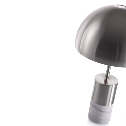 Silberne Tischlampe NANTES