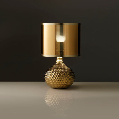AGEN goldene Tischlampe