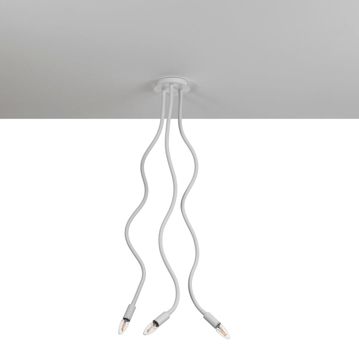 SNAKE weißer Kronleuchter