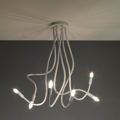 Lampadario SNAKE bianco