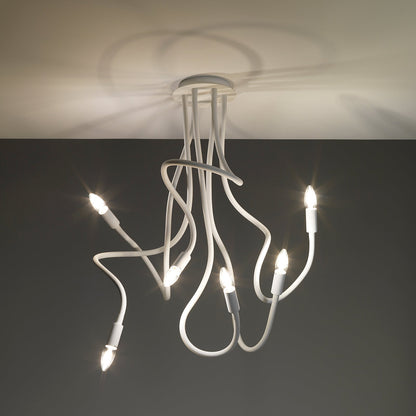 Lampadario SNAKE bianco