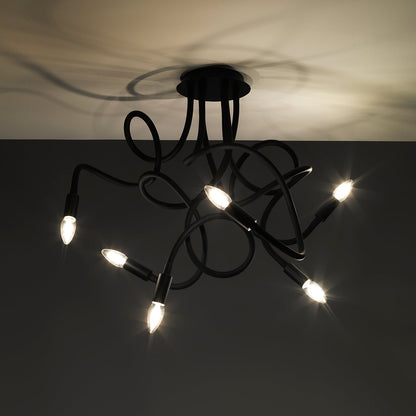 Lampadario SNAKE nero