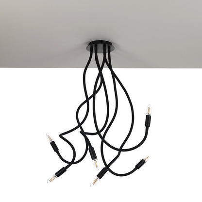 Lampadario SNAKE nero