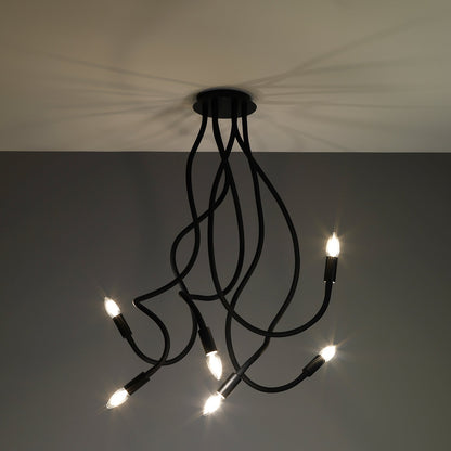 Lampadario SNAKE nero