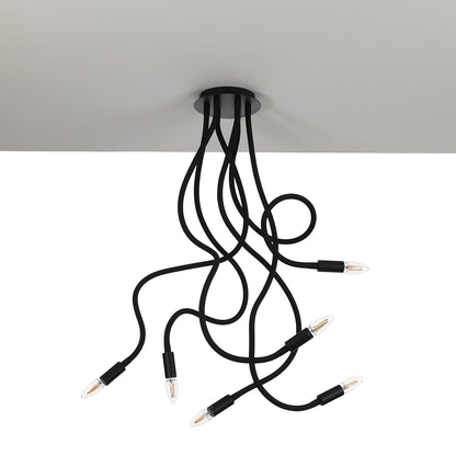 Lampadario SNAKE nero