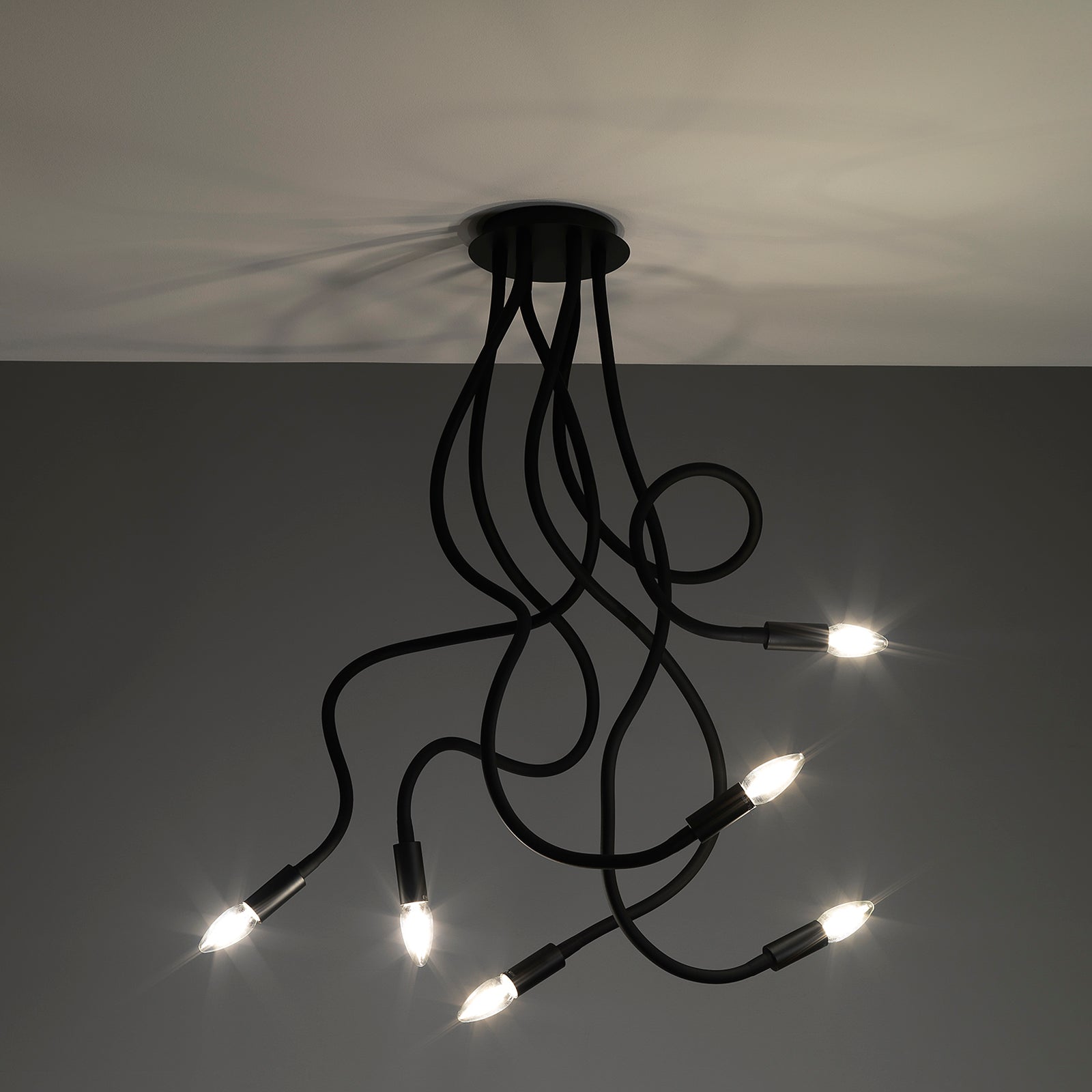 Lampadario SNAKE nero