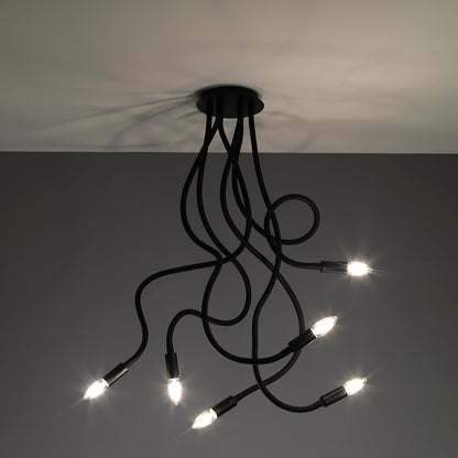 Lampadario SNAKE nero