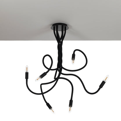 Lampadario SNAKE nero