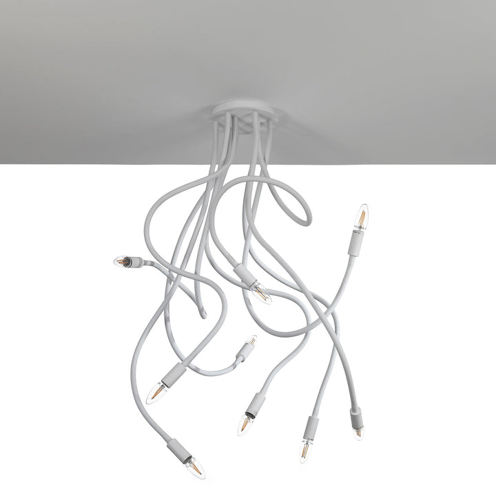 SNAKE weißer Kronleuchter