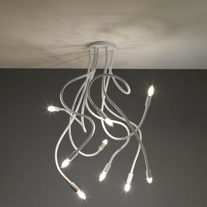Lampadario SNAKE bianco