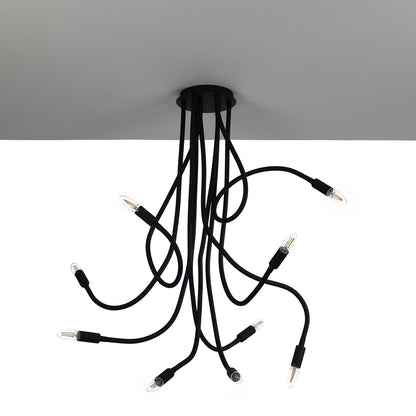Lampadario SNAKE nero