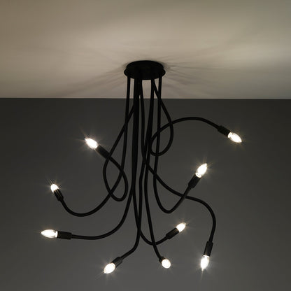 Lampadario SNAKE nero