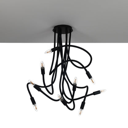 Lampadario SNAKE nero