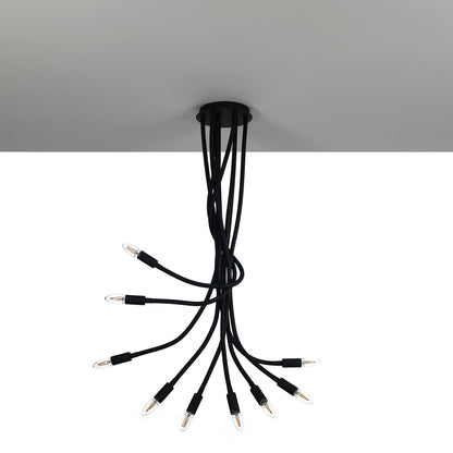 Lampadario SNAKE nero
