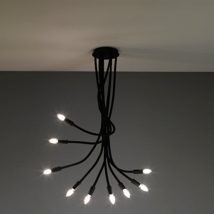 Lampadario SNAKE nero
