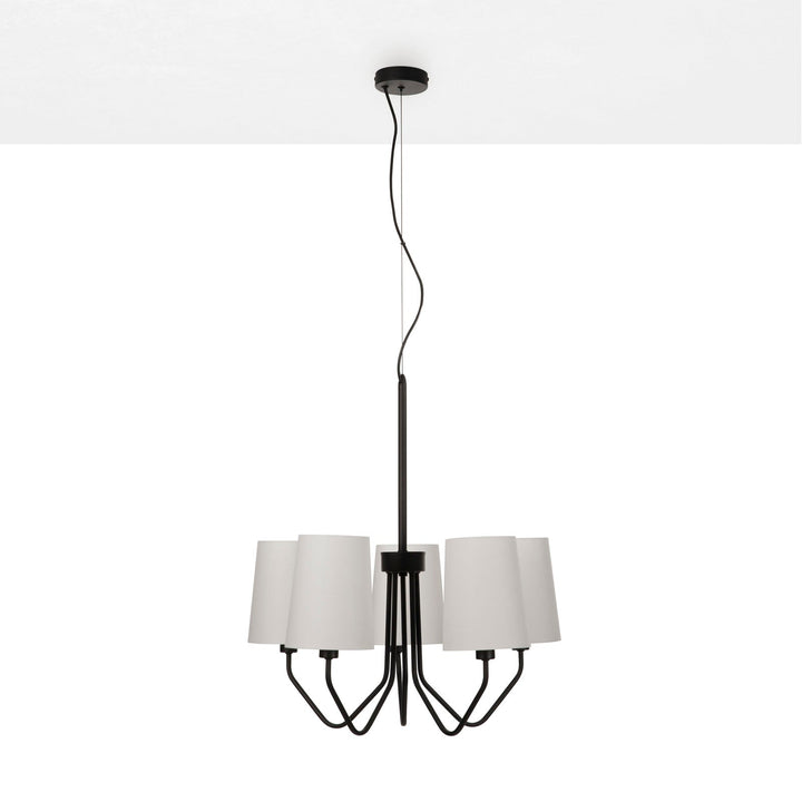 Lampadario 5L BERLINO nero