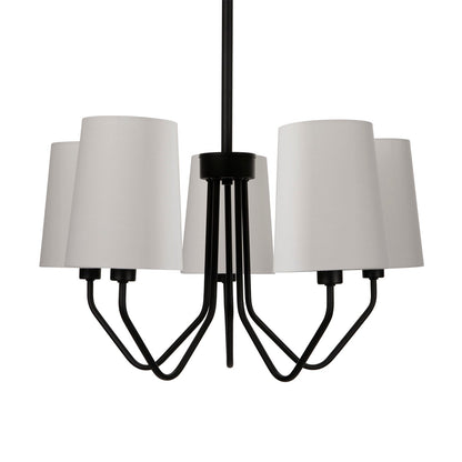Lampadario 5L BERLINO nero