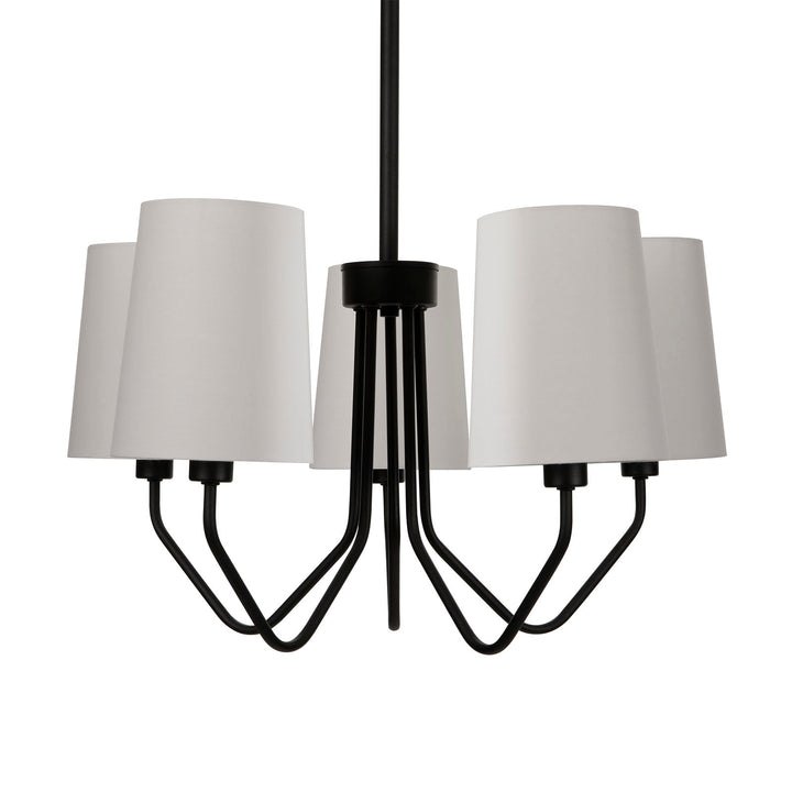 Lampadario 5L BERLINO nero