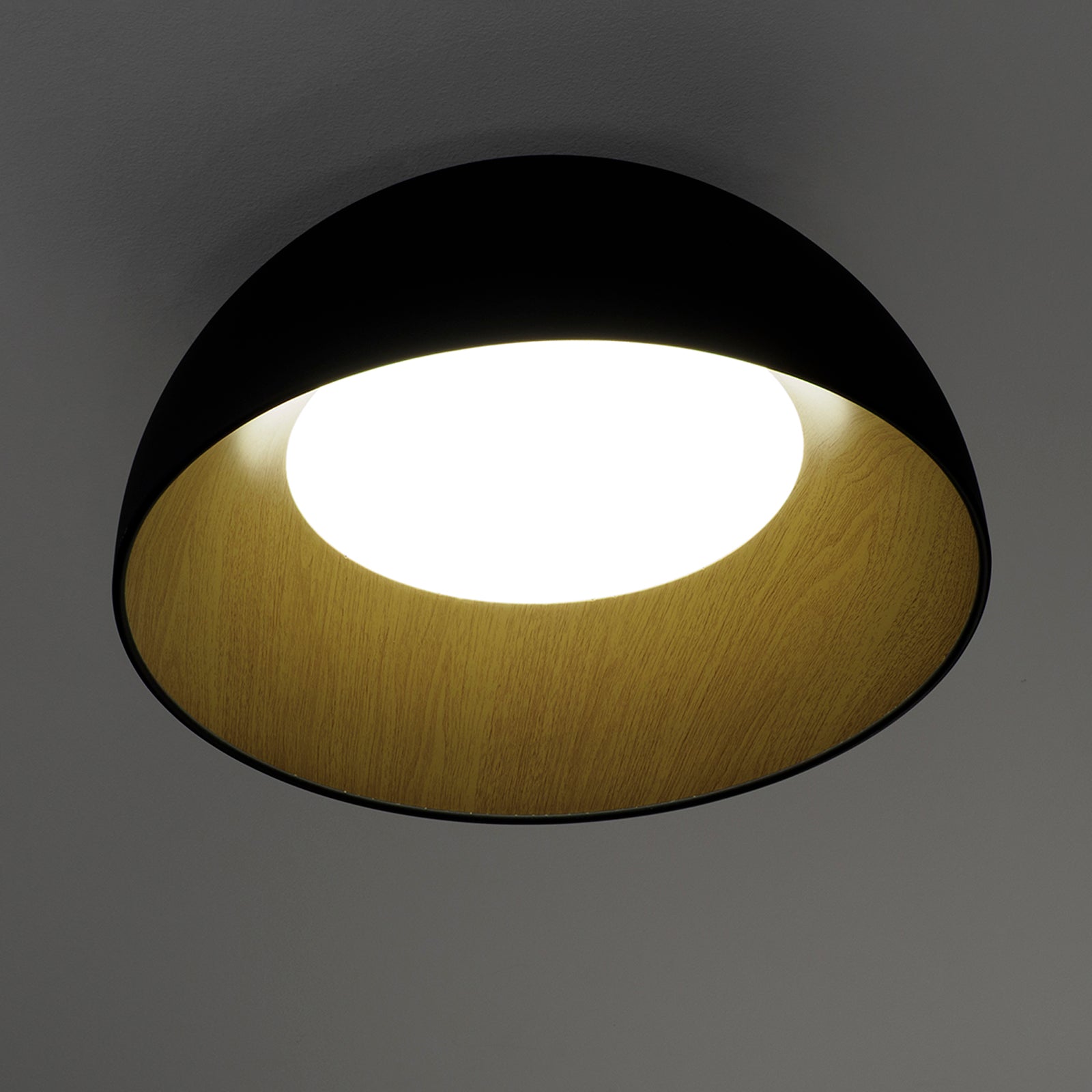 Plafoniera LED DOUBLE-50 | Nero