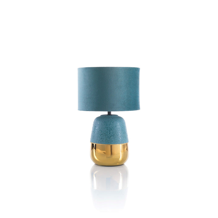 Lampada da tavolo LERICI verde pavone