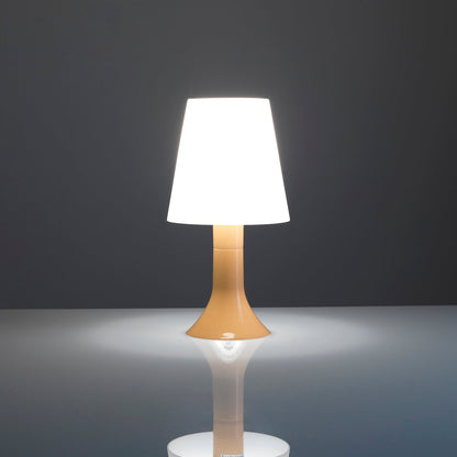 Taubengraue Tischlampe