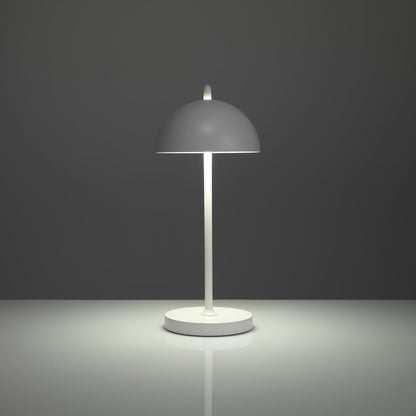 Lampada da tavolo ricaricabile KRIO bianco