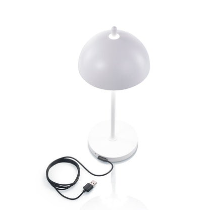 Lampada da tavolo ricaricabile KRIO bianco