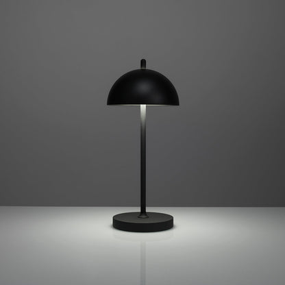 KRIO wiederaufladbare Tischlampe schwarz