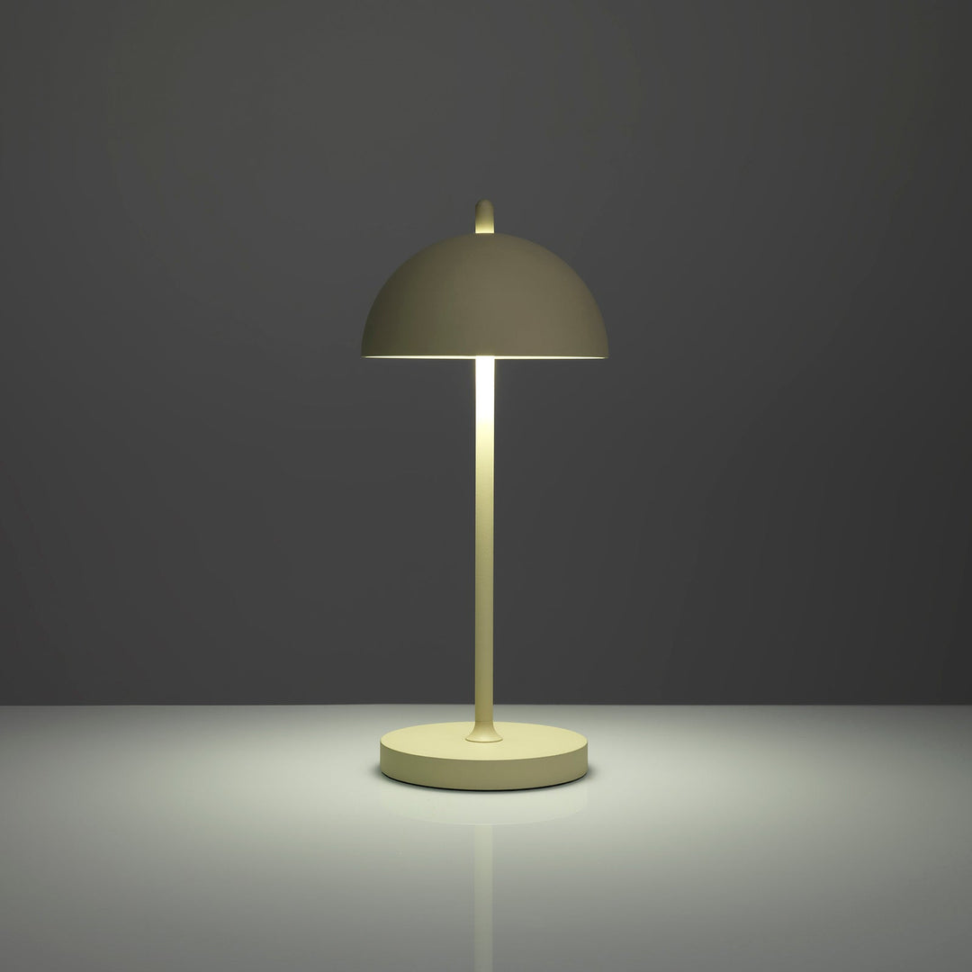 Lampada da tavolo ricaricabile KRIO crema